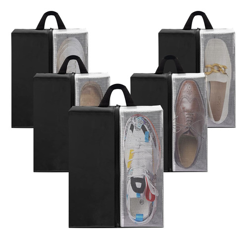 Paquete De 5 Bolsas De Zapatos De Viaje Para Empacar, Bolsas