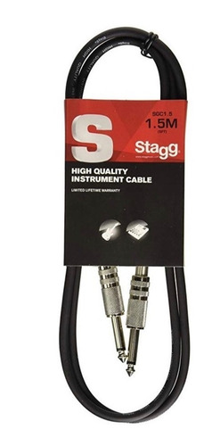 Cable Plug Plug Standard 1,5 Metros Stagg Sgc1,5 Envio