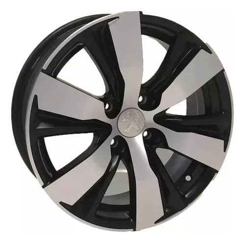 Jogo De Roda Aro 16 Peugeot 2008 4x108 207 208 308 S05 Kr Cor Preto Diamantado