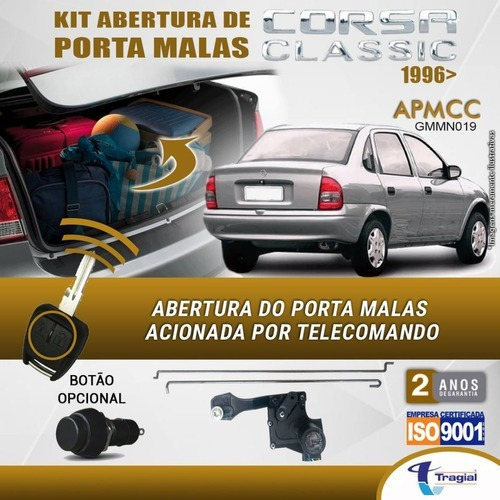 Imagem 2 de 4 de Kit Abertura De Porta Malas Tragial Apmcc Gm Corsa Classic