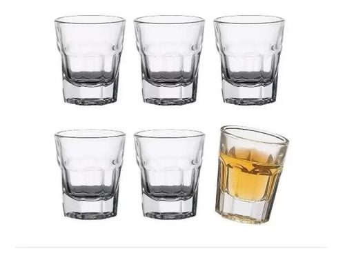 Imagem 2 de 5 de Copinhos De Shot Dose Tequila Pinga Cachaça Stanheguer 6 Pç