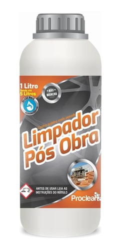 Limpador Pós Obra Proclean 1 L Kit 2 Unidades 