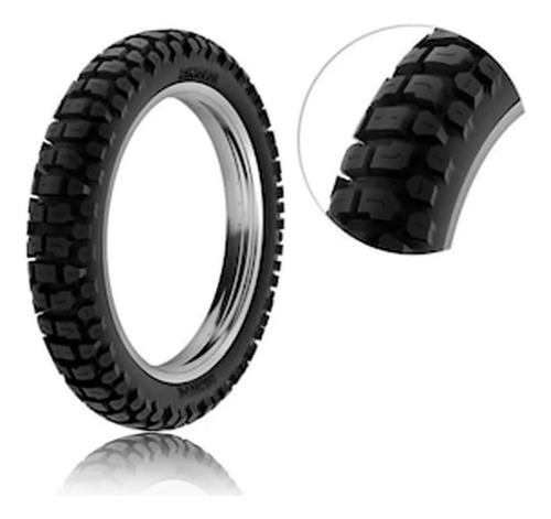Pneu Traseiro E Câmara 110/90-17 Rt36 Rinaldi Bros Crosser