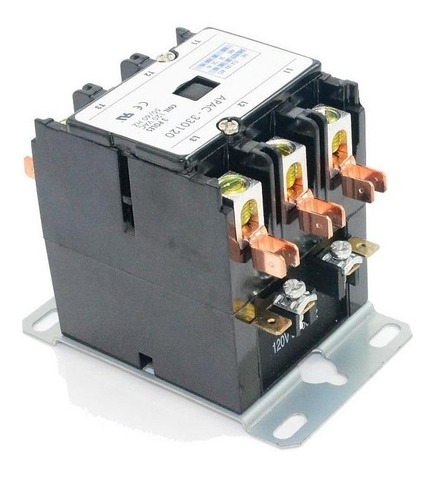 Imagen 3 de 4 de Contactor 3 Polos 30 Amps Bobina 120vac 50/60hz