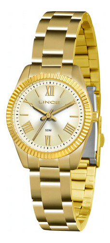 Relógio Lince Feminino Lrg4492l C3kx Dourado - Refinado