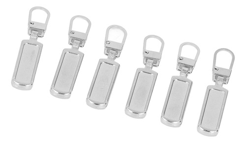 Cabeça De Zíper De Metal 6pcs Pull Tab Rustproof Destacáv