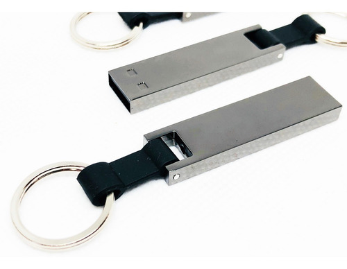 Memoria Usb Personalizada Modelo Llavero Metálico De 16gb