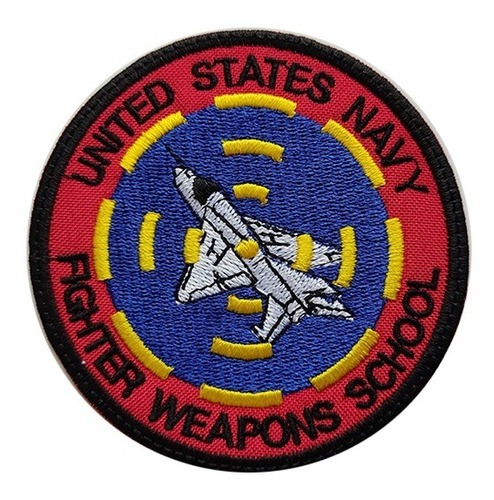 Parche Bordado Escuela Top Gun, Fighter Weapons School, Navy