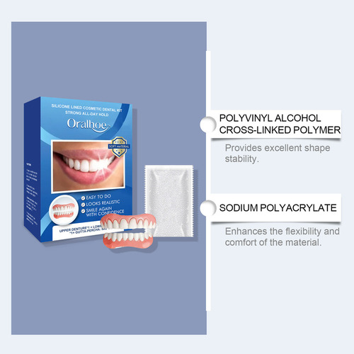 Bx Juego De Prótesis Dentales De Silicona Suave Oralhoe