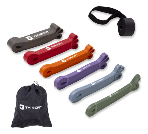 Thinefit Bandas De Asistencia Para Dominadas, Juego De 6 Ban