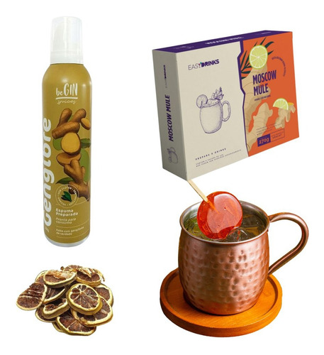 Kit Completo Para Drink Moscow Mule (6 Un.) [com Pirulitos