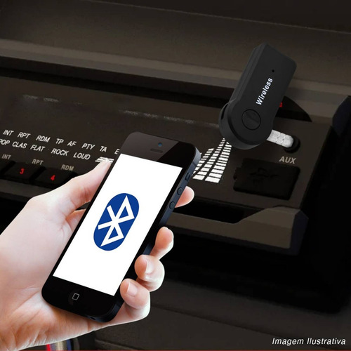 Imagem 5 de 5 de Receptor Bluetooth P2 Usb Adaptador Áudio Entrada Aux Carro