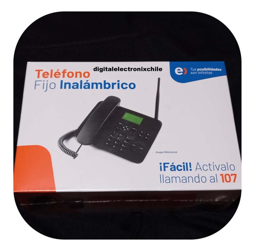 Teléfono Fijo Inalámbrico Entel Prepago Transportable 