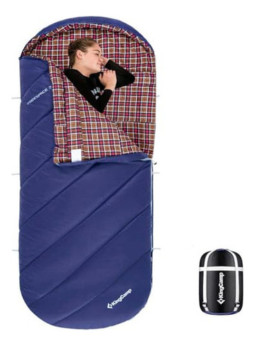 Saco De Dormir  Kingcamp Para Acampar - Xl Con Capucha, Extr