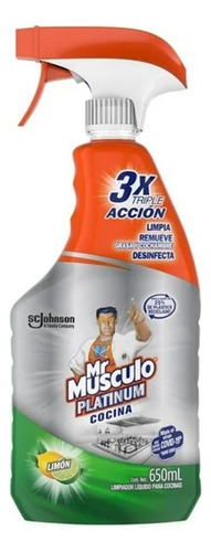 2 Pzs Limpiador Desengrasante Mr Músculo Cocina Platinum Tri