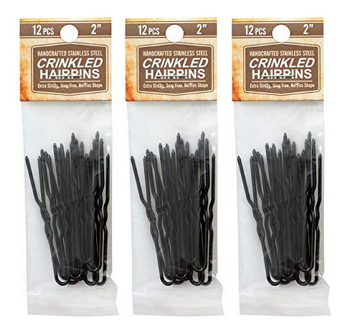 Horquillas - Amish Valley Products Hairpins Crinkled Heavy D