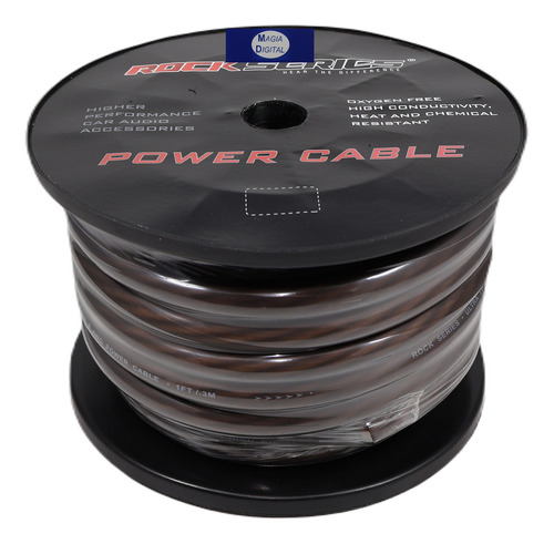 Rollo De Cable Calibre 0 Rock Series Rs-pc15bk 15mts Tierra