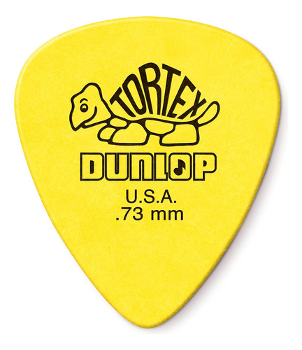 Púas De Guitarra Jim Dunlop Standard, Color Amarillo, 73 Mm,