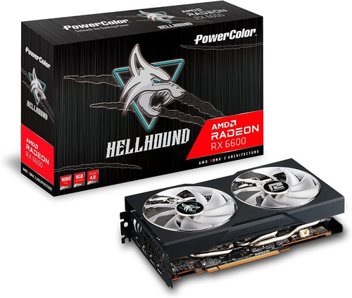 Imagem 1 de 4 de Rx 6600 Axrx 6600 8gbd6-3dhl - 8 Gb Hellhound Power Color