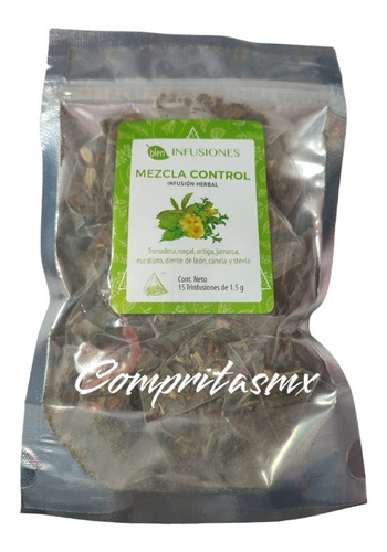 Infusion Te Herbal Control Auxiliar Mantenimiento Peso