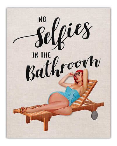 No Selfies In The Bathroom  Pin De Época De Chica Pin-...