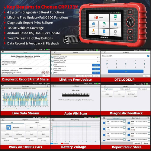Escáner Obd2 Crp123x Elite, Escáner De Automóviles, ...