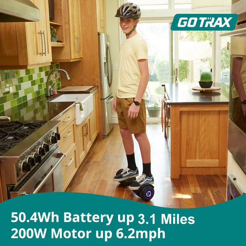 Hoverboard Gotrax Com Rodas Led De 6,5 E Farol Para Crianças