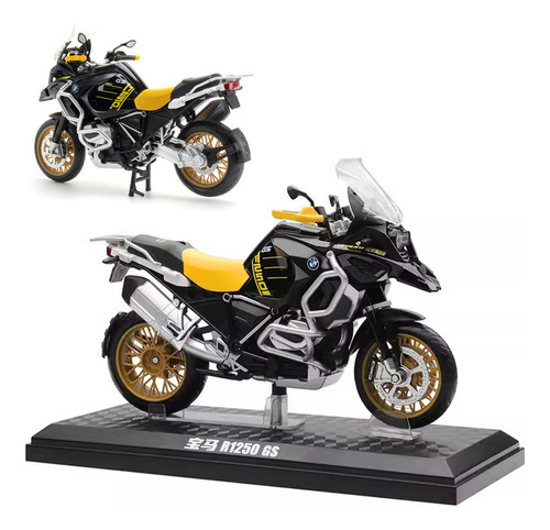 E Bmw R1250gs Rally De Aventura Miniatura Metal Moto 1/12 E