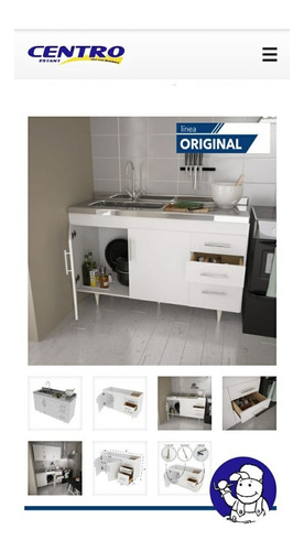 Imagen 3 de 5 de Combo Cocina Bajo Mesada 1.20mts+alacena+mesada Ce