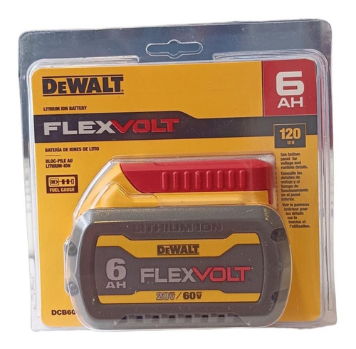 1 Batería Dewalt Dcb606 Flexvolt 6ah 20v/60v Max Original