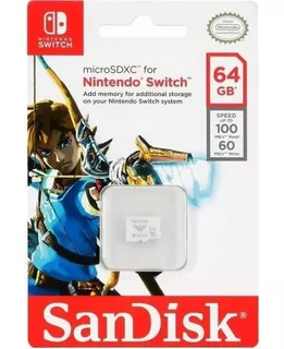 Memoria Micro Sd 64gb Sandisk Para Nintendo Switch