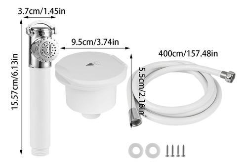 Cabezal De Ducha De Mano Para Rv Con Manguera De 4 M