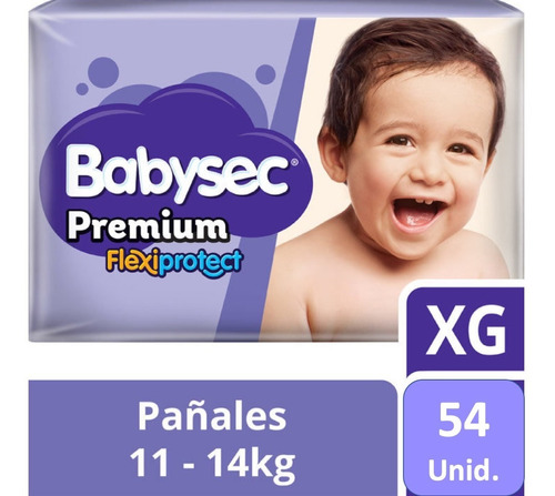 Pañales De Bebé Babysec Premium 54 Un Xg