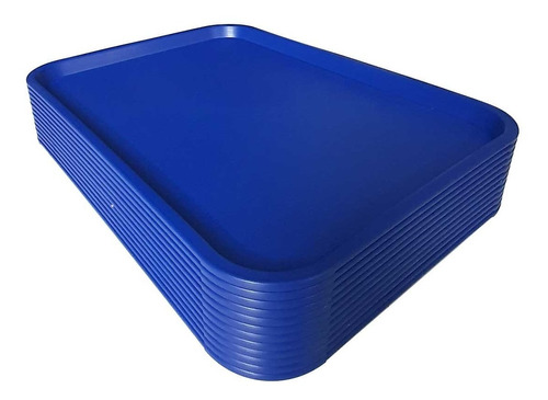 Caja De 12 Charolas Restaurantera Alimentos 10x14 PuLG Chica