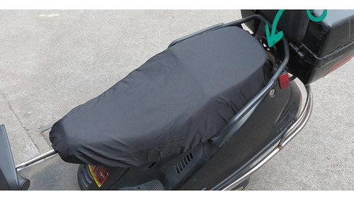Funda De Asiento De Motocicleta Universal A Prueba Negro M