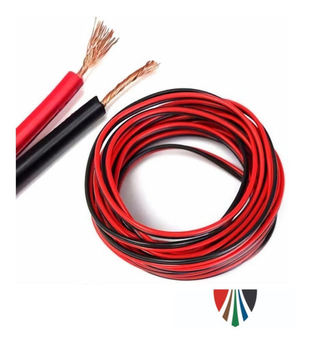 Cable Parlante Bafle Sonido Pot. Rojo Negro Bip 2x0.5 M / T