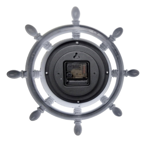 Relógio De Parede Análogico Timão Navio Barco Branco 33cm