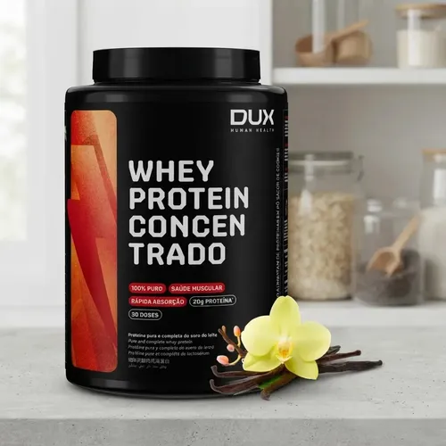 WHEY Protein Concentrado Dux em pó sabor Baunilha x 900g