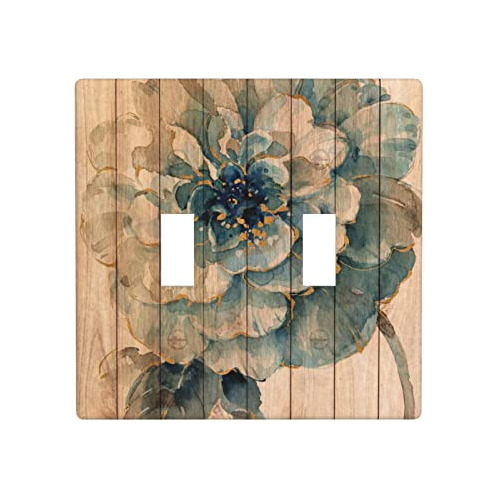 Placa De Pared Vintage Con 2 Interruptores Decorativos