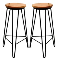 Comprar Banquetas Taburetes Industriales - Hierro Macizo Madera