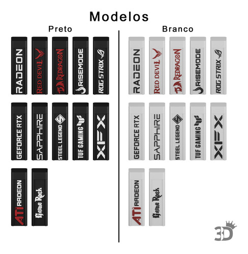 Suporte Gpu Placa De Vídeo Universal Varios Modelos 8 A 12cm