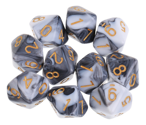 D10 Dados Dice De Diez Caras Números Para Dungeons And