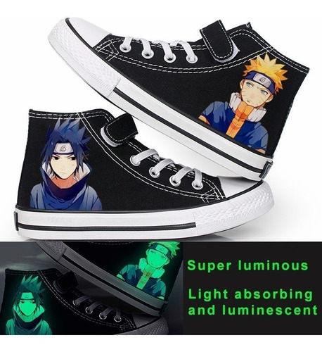 Zapatos De Lona Luminosos De Naruto Zapatos De Skate Hokage