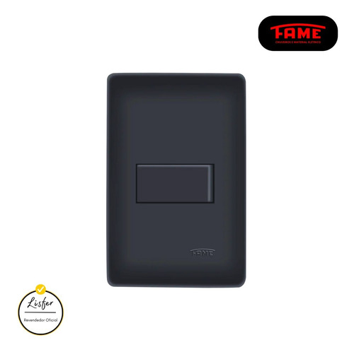 Kit Com 2 Interruptores Paralelo Preto 16a/250v Black - Fame