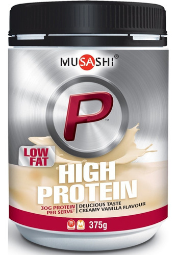 Musashi Proteina P High Whey Protein 375gr Creamy Vanilla