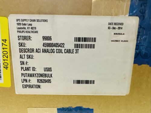 New Philips Volex 459800405422_a Mri Analog Coil Cable Oai