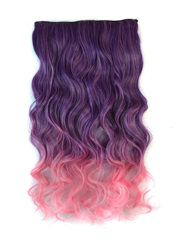 Peluca Con Clip N Para Mujer, Extensión De Cabello, Color Gr