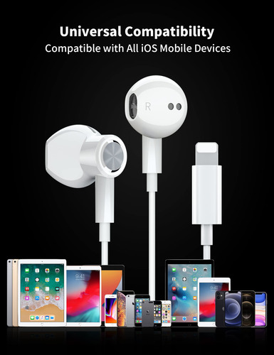 Auriculares Lightning Imangoo Con Certificación Mfi Para Iph