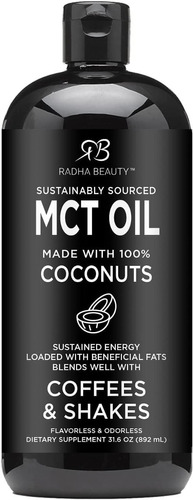 Mct Oil Aceite De Coco Organico #1 946ml Dieta Keto Bulletpr