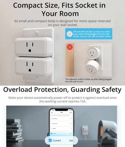 Sonoff S40 Medidor Interruptor Wifi Programable Alexa Google